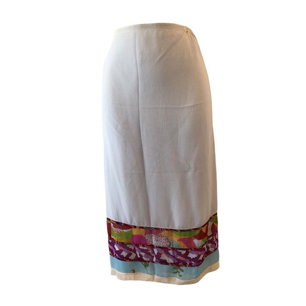 JOHNNY WAS SILK Printed MAXI SKIRT MEDIUM Vintage